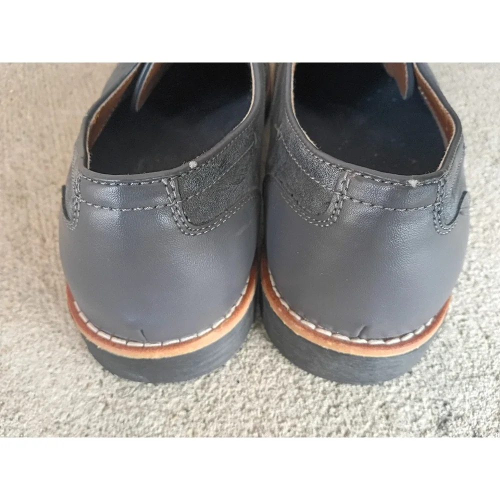 Clarks Men's Grey Microsuede Derby Shoes sz 9